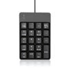 Picture of Wired Number Pad, USB Numeric Keypad 19 Key Number Keypad Keyboard for Laptop PC Computer Notebook, Big Print Letters - Black