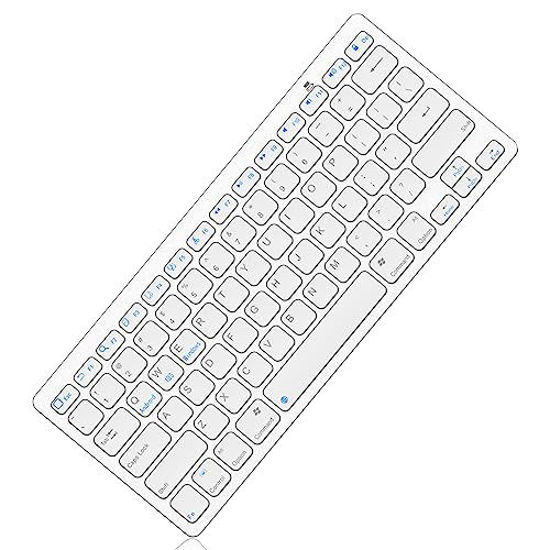 Picture of KVAGO Ultra-Slim Bluetooth Keyboard - Compatible with iPad 10.2-inch/iPad 10th Gen/iPad Air/iPad 9.7-inch/iPad Pro/iPad Mini, iPhone and Other Bluetooth Enabled Devices Including iOS, Android, Windows