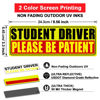 Picture of PSLER Student Driver Magnet for Car, be Patient Student Driver Magnet Boys and Girls New Student Driver Sticker Reflective Signs Reusable Movable 3 Pcs Gifts