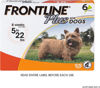 Picture of FRONTLINE Plus Flea and Tick Treatment for Small Dogs Upto 5 to 22 lbs., 6 Treatments