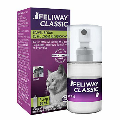 Picture of FELIWAY Classic Cat Calming Pheromone Travel Spray (20 mL)