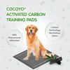 Picture of COCOYO Dog Training Pads 丨 Carbon Absorb Eliminating Urine Odor Doggie Training Pads 丨 Premium Charcoal Dog Pee Pads (100 Count, 22x22 inch),Gray