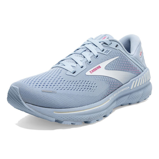 Picture of Brooks Women's Adrenaline GTS 22 Supportive Running Shoe - Kentucky Blue/White/Rose - 10 Medium