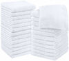 Picture of Utopia Towels Cotton Washcloths Set - 100% Ring Spun Cotton, Premium Quality Flannel Face Cloths, Highly Absorbent and Soft Feel Fingertip Towels (24 Pack, White)