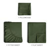 Picture of Twin Size Sheet Set - Breathable & Cooling Sheets - Hotel Luxury Bed Sheets - Extra Soft - Deep Pockets - Easy Fit - 3 Piece Set - Wrinkle Free - Comfy - Emerald Green Bed Sheets - Twins Sheets - 3 PC