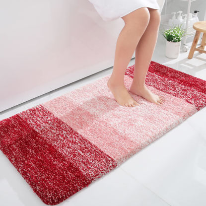 Neween 3 Piece Bath Rugs Set Bath Rug + Contour Mat + Toilet Seat Cover Super Thicken Soft Microfiber Water Absorbent & Non-Slip Bathroom Rugs with PVC Point