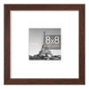 Picture of upsimples 8x8 Picture Frame, Display Pictures 4x4 with Mat or 8x8 Without Mat, Wall Hanging Photo Frame, Brown, 1 Pack