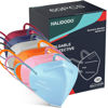 Picture of HALIDODO 60 Packs Individually Wrapped KN95 Face Mask 5-Ply Breathable & Comfortable Filter Safety Mask with Elastic Ear loop and Nose Bridge Clip, Protective Face Cover Mask, Multi Color