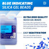 Picture of Dry & Dry [3.6 LBS] Blue Premium Indicating Silica Gel Beads(Industry Standard 3-5 mm) - Reusable Desiccant Beads Silica Gel Desiccant