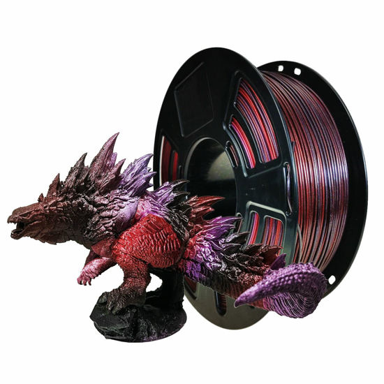 Picture of Stronghero3D PLA 3D Printer Filament 1.75mm,Galaxy Red,Black,Silk Purple,Net Weight 1kg Accuracy +/-0.05mm