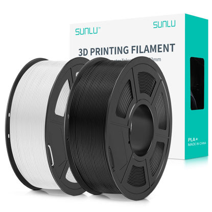 GetUSCart- SUNLU 3D Printer Filament Bundle, SUNLU PLA Plus Filament  1.75mm, Neatly Wound PLA+ Filament 2kg, 8 Colors, 0.25kg Spool, 8 Packs,  Black+White+Grey+Burlywood+Bluegrey+Pink+GrassGreen+Purple