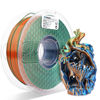 Picture of AMOLEN 3D Printer Filament Triple Color Silk PLA Filament 1.75mm, Blue Green Orange 3D Printing Filament Bundle, 1kg / 2.2lbs