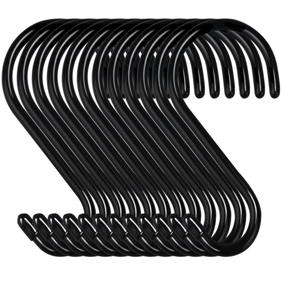 GetUSCart- 4 Inch 12 Pack S Hooks Heavy Duty,Large Vinyl Coated S