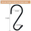 Picture of 4 Inch 12 Pack S Hooks Heavy Duty,Large Vinyl Coated S Hooks for Hanging Plants,Black Rubber Coated S Hooks Non Slip Metal S Hanger for Hanging Closet,Garden, Jeans Plants Jewelry Pot Pan Cups Towels