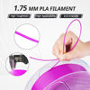 Picture of AMOLEN PLA 3D Printer Filament, High Speed Purple PLA Filament 1.75mm, PLA 3D Printing Filament for Most FDM 3D Printer, 1kg Spool(2.2lbs), Purple