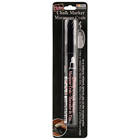 Picture of Uchida 480-C-1 Marvy Broad Point Tip Regular Bistro Chalk Marker, Black