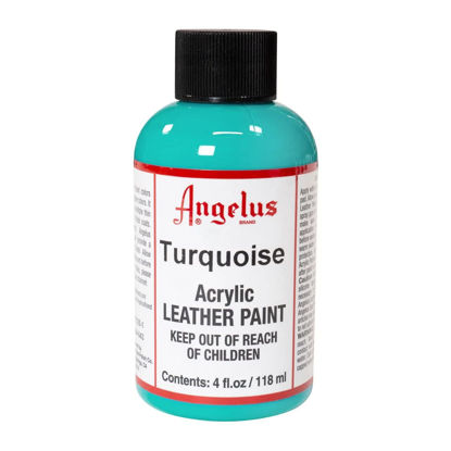 Picture of Angelus Acrylic Leather Paint, 4 Fl Oz (Pack of 1), Turquoise