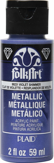 Picture of FolkArt Metallic Paint, 2 Fl Oz (Pack of 1), Violet Shimmer