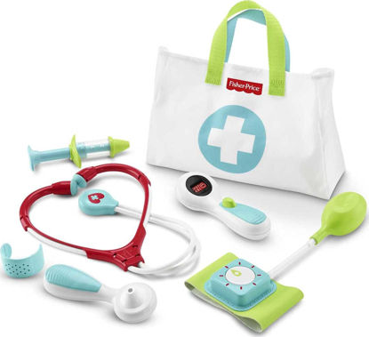 Picture of Fisher-Price Preschool Pretend Play Medical Kit 7-Piece Doctor Bag Dress Up Toys for Kids Ages 3+ Years