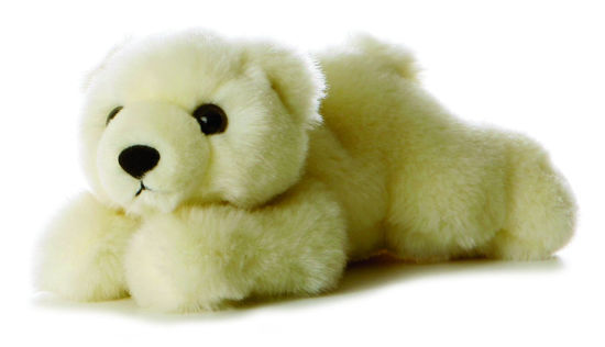 Picture of Aurora® Adorable Mini Flopsie™ Lil' Slushy™ Stuffed Animal - Playful Ease - Timeless Companions - White 8 Inches