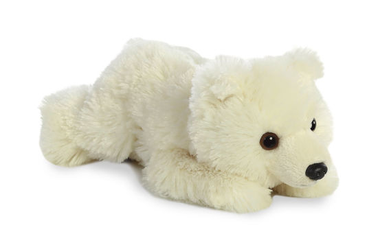 Picture of Aurora® Adorable Mini Flopsie™ Polar Bear Stuffed Animal - Playful Ease - Timeless Companions - White 8 Inches