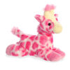 Picture of Aurora® Adorable Mini Flopsie™ Fuschia Giraffe™ Stuffed Animal - Playful Ease - Timeless Companions - Pink 8 Inches