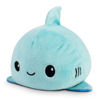 Picture of TeeTurtle - The Original Reversible Shark Plushie - Blue - Cute Sensory Fidget Stuffed Animals That Show Your Mood 3.5 inch