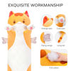 Picture of Mewaii Long Cat Plush Body Pillow, 20” Cute Cat Stuffed Animals Soft Plushies, Kitten Plush Throw Pillow Doll Toy Gift for Girlfriend