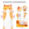 Picture of Mewaii Long Cat Plush Body Pillow, 28” Cute Cat Stuffed Animals Soft Plushies, Kitten Plush Throw Pillow Doll Toy Gift for Girlfriend