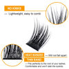 Picture of B&Q Lash Clusters D Curl 16mm DIY Eyelash Extensions 72 Clusters Lashes C D Curl Wispy Hybrid Eyelash Clusters Extensions Individual Lashes Cluster DIY at Home (B21,D-16mm)