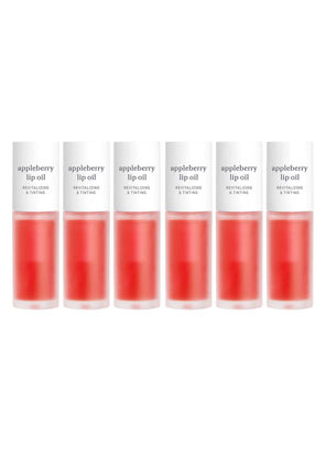 Picture of NOONI Appleseed Lip Oil Set - Set of 6 Appleberry Lip Oil | with Apple Seed Oil, Bundle Sets, Gift Sets, For Chapped and Flaky Lips