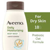 Picture of Aveeno Daily Moisturizing Body Wash for Dry Skin with Soothing Oat & Rich Emollients, Creamy Shower Cleanser, Gentle, Soap-Free and Dye-Free, Light Fragrance, 18 Fl Oz (Pack of 1)