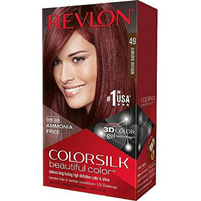 Picture of Revlon ColorSilk Hair Color 49 Auburn Brown 1 Each (Pack of 4)