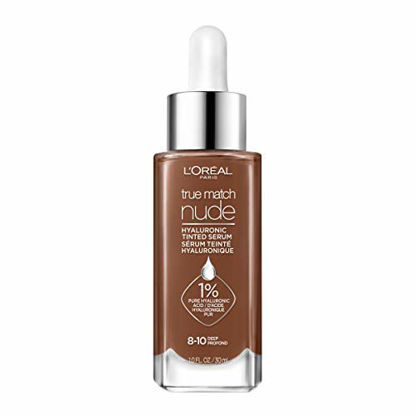 Picture of L’Oréal Paris True Match Nude Hyaluronic Tinted Serum Foundation with 1% Hyaluronic acid, Deep 8-10, 1 fl. oz.