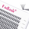 Picture of Lash Clusters Extensions Large Tray Individual Lashes 10D 20D Mix Natural Soft C Cur Black Faux Mink Volume Lash Extensions Reusable Artificial Eyelashes (10D+20D-0.07-C, 8-16mm)