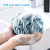 Picture of AmazerBath Bath Shower Loofah Sponge 60g/PCS Bath Sponges for Men Exfoliating- Set of 4 Indigo