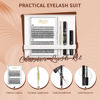 Picture of DIY Eyelash Extensions Kit, Lash Clusters 240 Pcs, Clusters Eyelash Applicator Tool, Eyelash Clusters Bond and Seal Super Hold, Clusters Lash Glue Remover Easy to Apply at Home(30D+40D D MIX8-14)