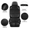 Picture of XHYANG Car Seat Protector 2 Pack Car Seat Cushion Mat Thickest Padding,Waterproof 600D Fabric Car Seat Covers for Non-Slip Backing Mesh Pockets for Baby and Pet(2 Seat Protector)