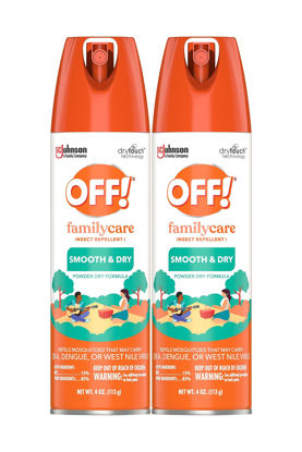 Picture of OFF! Family Care Insect & Mosquito Repellent I, Smooth & Dry Bug Spray for the Beach, Backyard, Picnics and More, 4 oz. (Pack of 2)