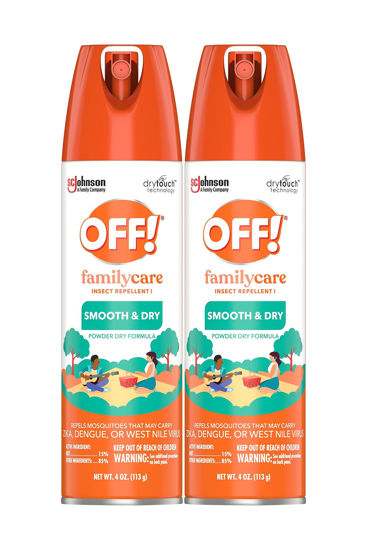 Picture of OFF! Family Care Insect & Mosquito Repellent I, Smooth & Dry Bug Spray for the Beach, Backyard, Picnics and More, 4 oz. (Pack of 2)