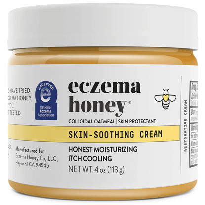 Picture of ECZEMA HONEY Original Skin-Soothing Cream - Organic Hand & Body Eczema Relief - Natural Honey Lotion for Dry, Itchy, & Irritable Skin (4 Oz)