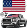 Picture of Autoamerics 1-Piece Windshield Sun Shade Original American Flag USA Patriotic Design - Foldable Car Front Window Sunshade for Sedans SUV Truck - Blocks Max UV Rays and Keeps Your Vehicle Cool X-Large