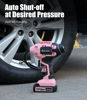 Picture of Avid Power Tire Inflator Air Compressor, 20V Cordless Car Tire Pump w/Rechargeable Li-ion Battery, Portable Tire Compressor w/ 12V DC Adapter, Digital Pressure Gauge, for Many Inflatables (Pink)