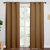 Picture of NICETOWN Sleek Blackout Curtains 84 inches Length for Windows, Noise Reducing and Block Draft Panels for Door Doorway Laundry Office Luxury Decor Theme (2 Panels, Gold Brown, W42 x L84 -Inch)