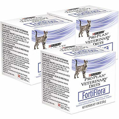 Picture of Purina 3-Pack Fortiflora Feline Nutritional Supplement for Pets