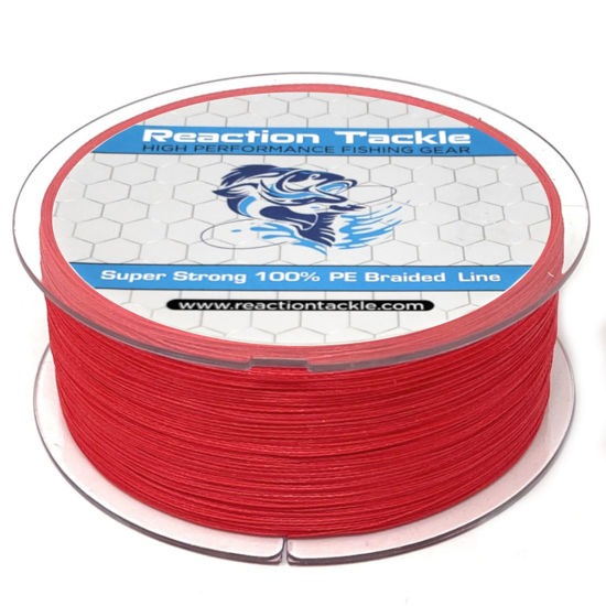 Reaction Tackle Braided Fishing Line NO Fade Red 40LB 1000yd