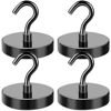 Picture of LOVIMAG Magnetic Hooks Heavy Duty, 150LBS Strong Magnetic Hooks Cruise, Neodymium Magnet Hooks for Hanging, Fridge, Grill, Kitchen, Locker, Metal Door, Home etc- 4 Pack