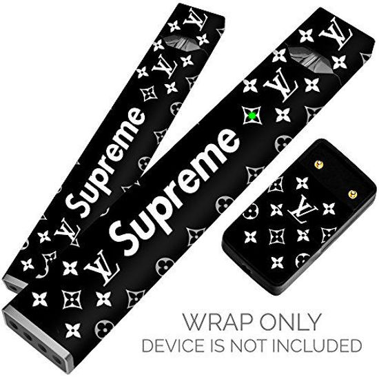 GetUSCart- Original Skin Decal for PAX JUUL (Wrap Only, Device Is Not  Included) - Protective Sticker (LV Supreme Black)