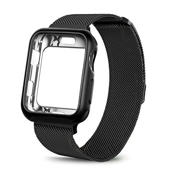 Apple watch series 3 42mm stainless steel milanese hot sale loop