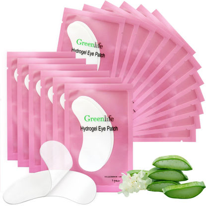 Picture of GreenLife 100% Naturel Eyelash Extension Under Eye Gel Pads patches kit Collagen with Aloe Vera Hydrogel Eye Patches set for Eyelash Extension Supplies Tools - 400 pairs